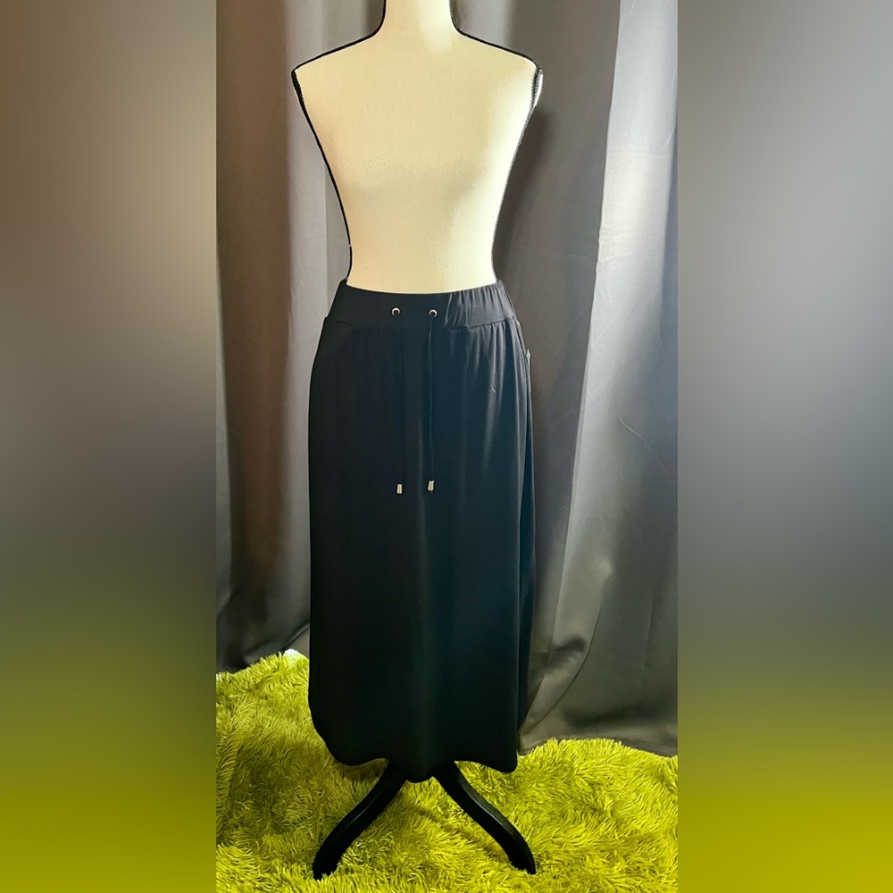 Black Midi Length Skirt